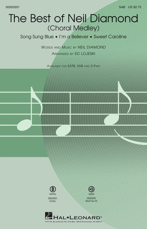 The Best of Neil Diamond — SAB Choral (Hal Leonard)