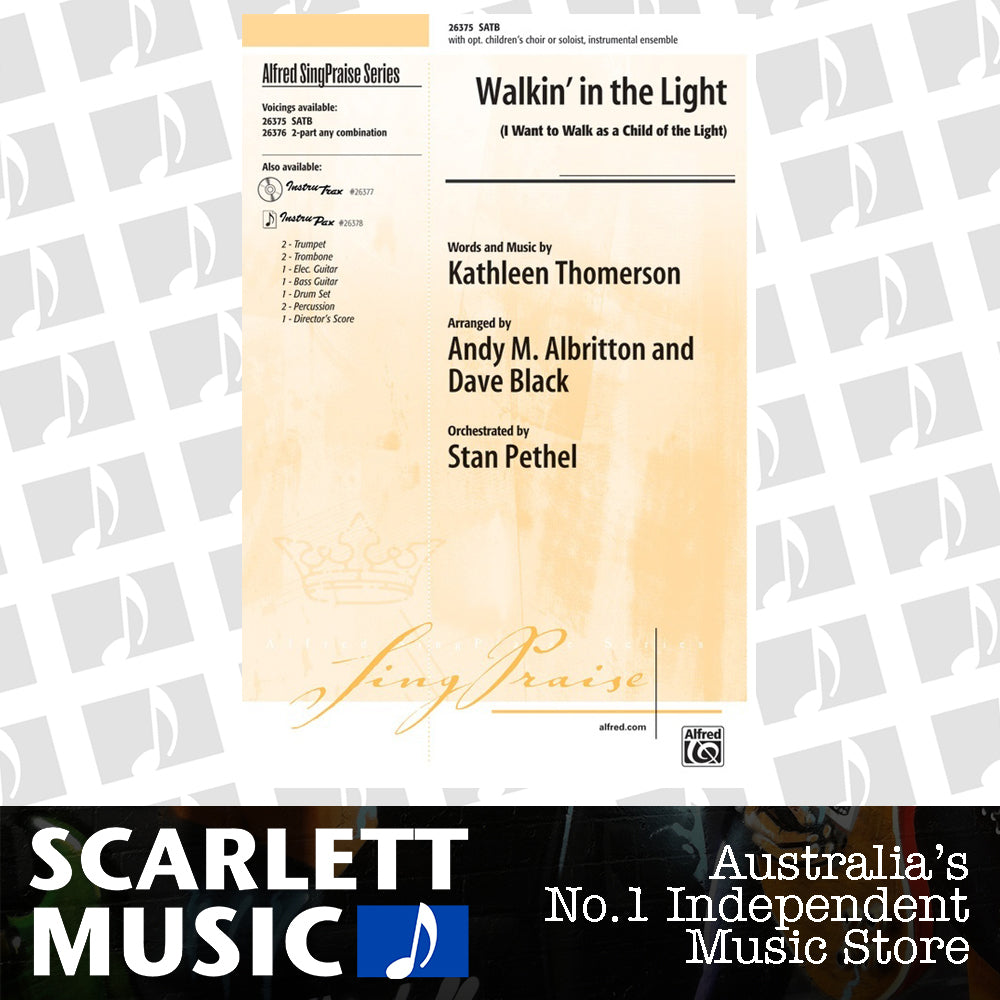Walkin in the Light SATB with Optional Choir Arrangement Albritt — view 2