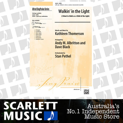 Walkin in the Light SATB with Optional Choir Arrangement Albritt — view 2