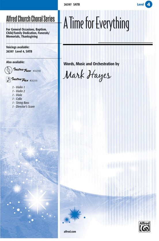 Time for Everything SATB Choral Sheet Music