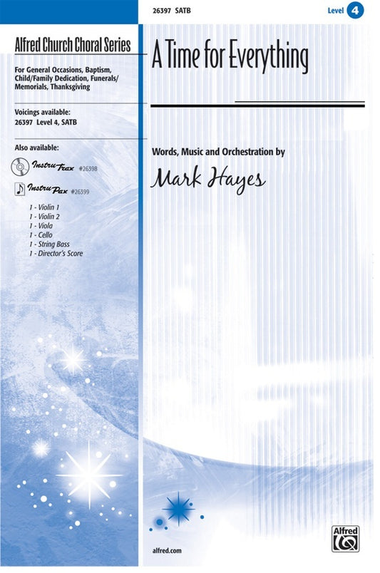 Time for Everything SATB Choral Sheet Music