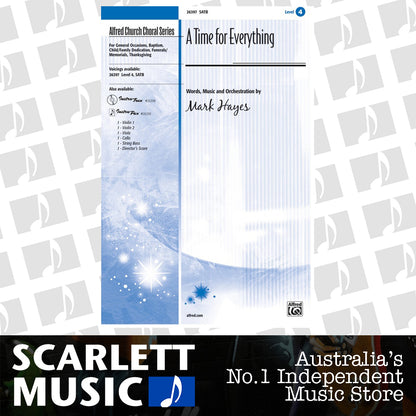 Time for Everything SATB Choral Sheet Music — view 2