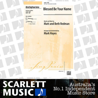 Blessed Be Your Name SATB Arrangement by Hayes - Clarinet Sheet Music — view 2