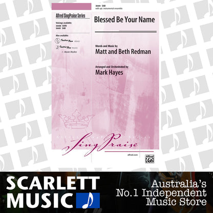 Blessed Be Your Name SAB Choral Sheet Music — view 2