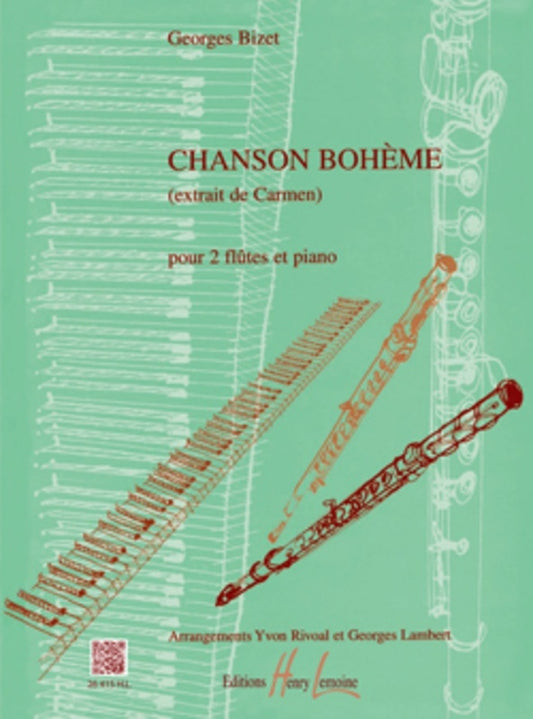 Bizet - Chanson Boheme For 2 Flutes/Piano