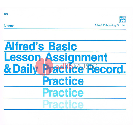 Alfred's Basic Lesson Assignment & Daily Practice Record by Palmer, Willard, Manus, Morton, Lethco, Amanda Vick - Alfred Music — view 2