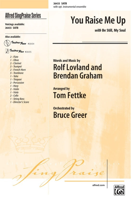 You Raise Me Up SATB Choral Sheet Music