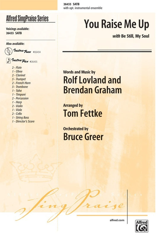 You Raise Me Up SATB Choral Sheet Music