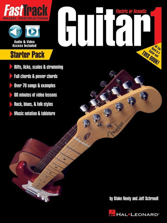 FastTrack Guitar Starter Pack — Book/Online Media (Hal Leonard)