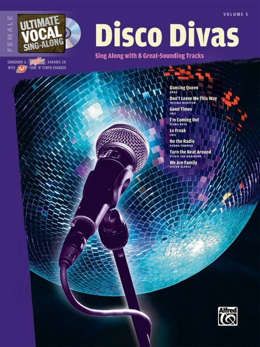 Ultimate Vocal Singalong Disco Divas Book and CD