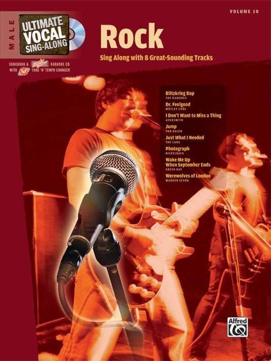 Ultimate Vocal Singalong Rock Male Voice Book and CD