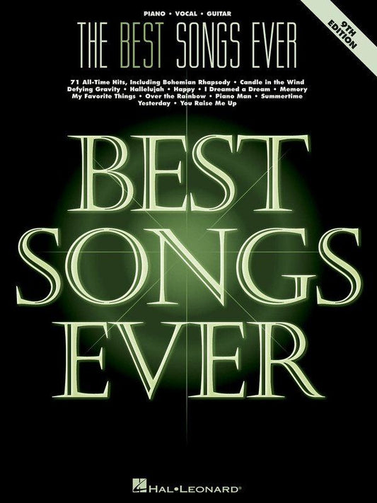 The Best Songs Ever PVG 9th Edition Songbook