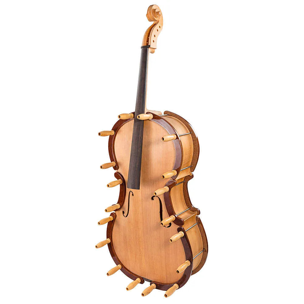 Gluing Clamps Set of 6 for Violin/Viola with Wooden Handles and Threaded Steel Bushings