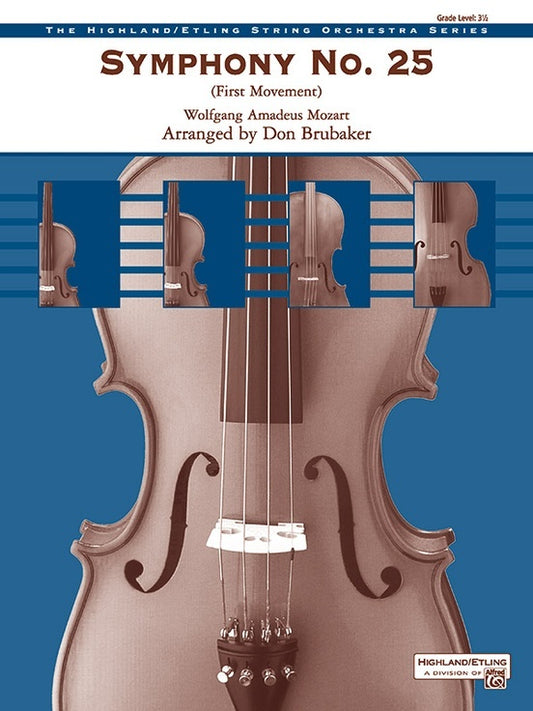 Symphony No 25 1st Movement Full Orchestra Sheet Music Grade 3.5