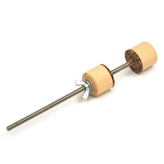 Cello Guitar Clamp Screw with Wooden Clamps and Leather Pads, Made in USA