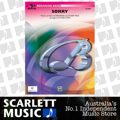 Sorry Concert Band Grade 3 Sheet Music — view 2