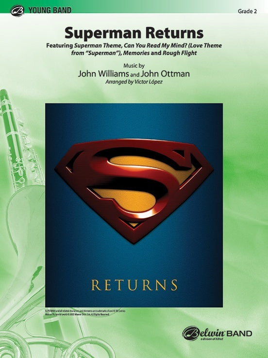 Superman Returns Concert Band Sheet Music Grade 2