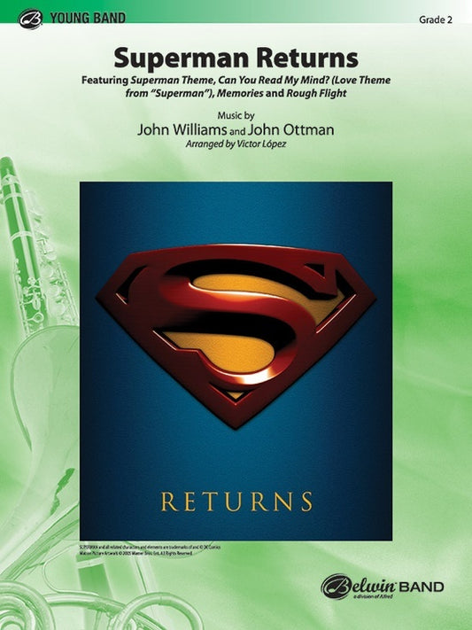 Superman Returns Concert Band Sheet Music Grade 2