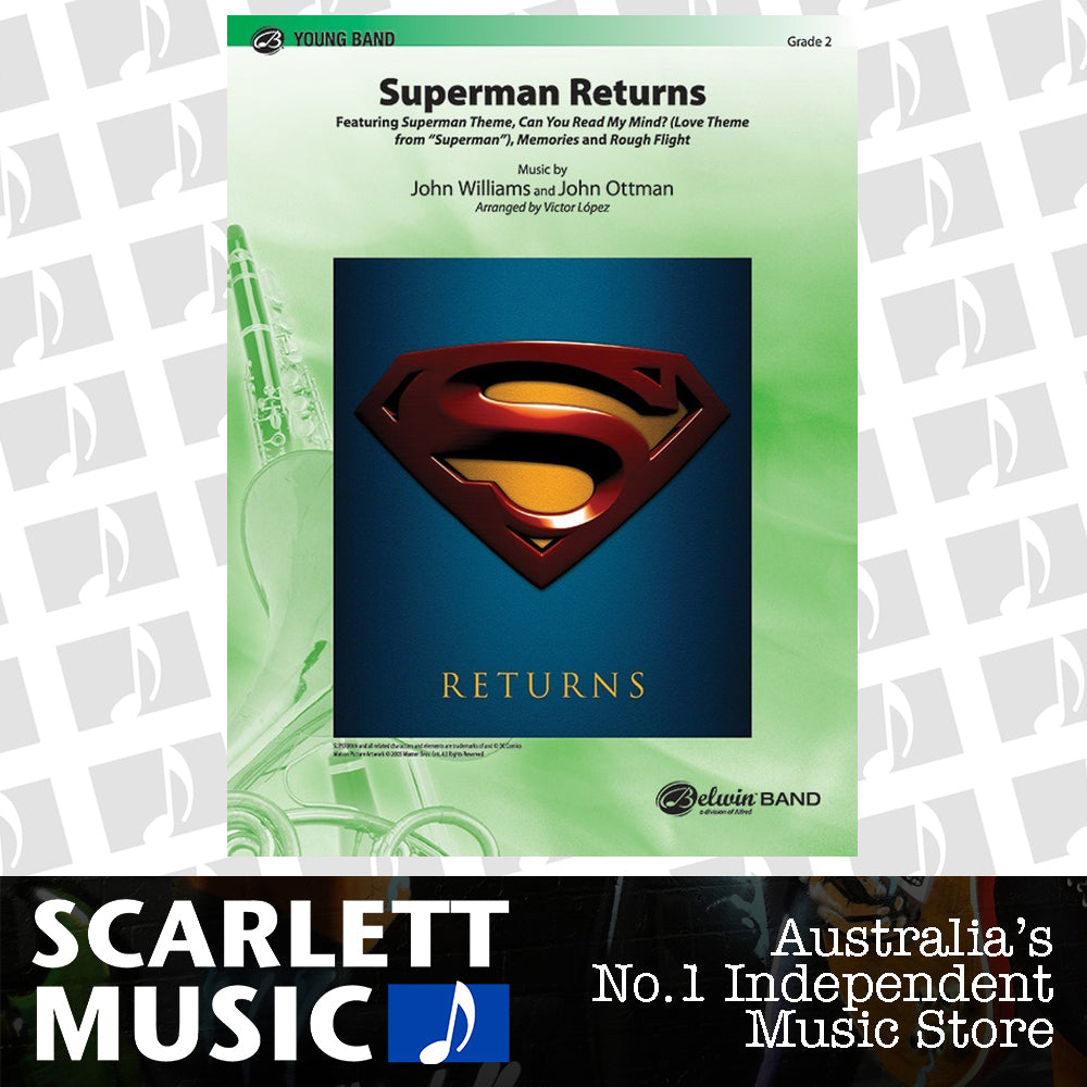Superman Returns Concert Band Sheet Music Grade 2 — view 2