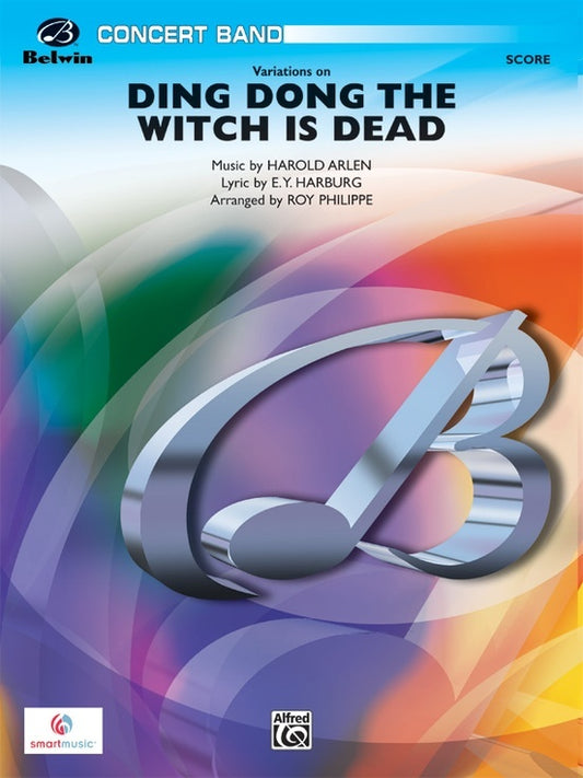 Variations Ding Dong the Witch Is Dead Concert Band Sheet Music Grade 3