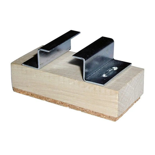 Klempsia Clamp Extension 705813 - Steel Rod Clamp with Cork Lined Beech Wood Pads, 40g, Eccentric Lever Mechanism