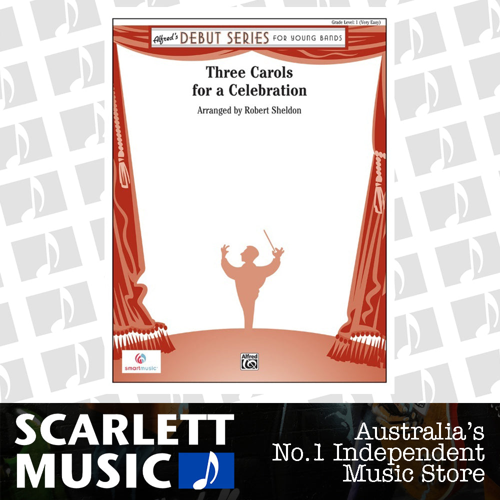 Three Carols for a Celebration Concert Band Sheet Music Grade 1 — view 2