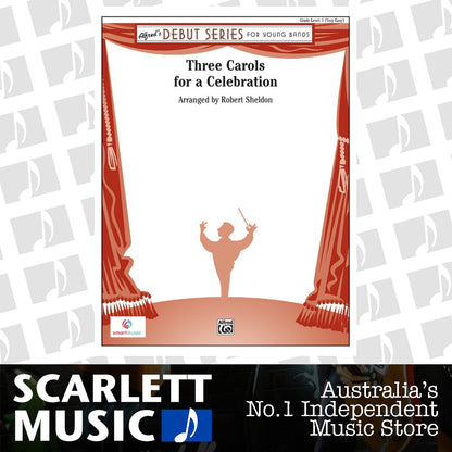 Three Carols for a Celebration Concert Band Sheet Music Grade 1 — view 2