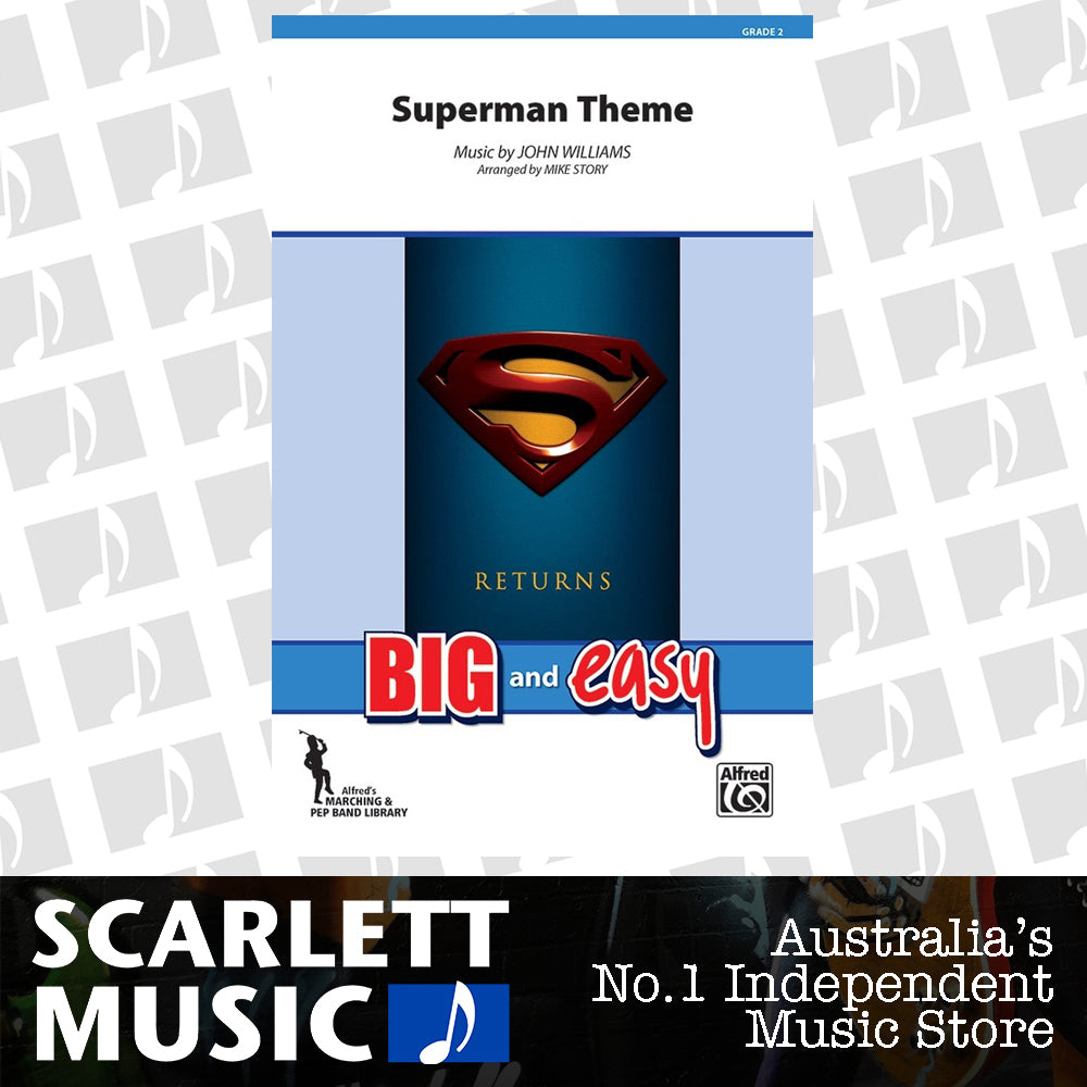 Superman Theme Concert Band Sheet Music Grade 2 — view 2