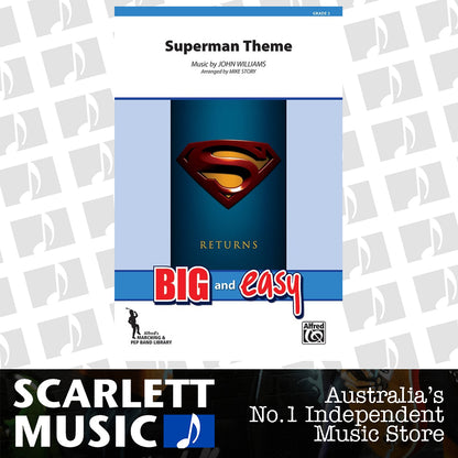 Superman Theme Concert Band Sheet Music Grade 2 — view 2