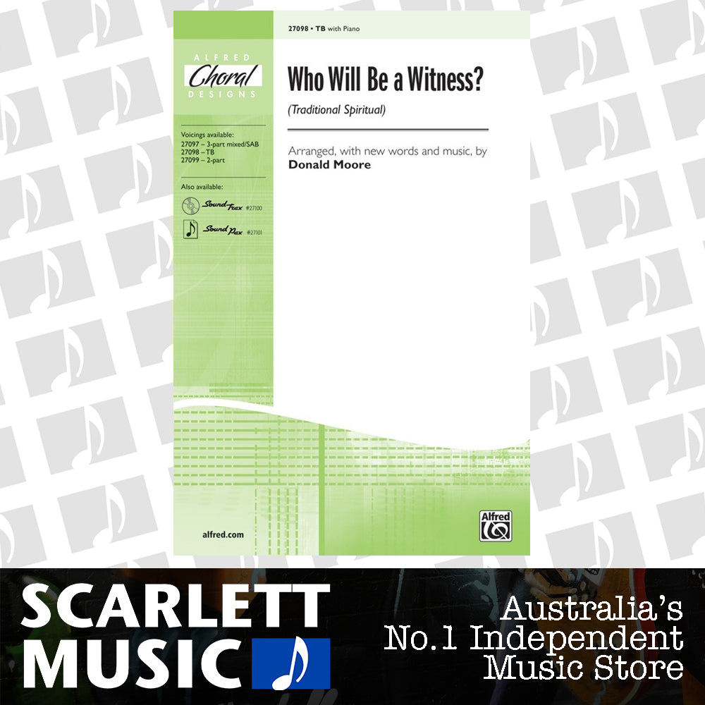 Who Will BE MY Witness TB — view 2