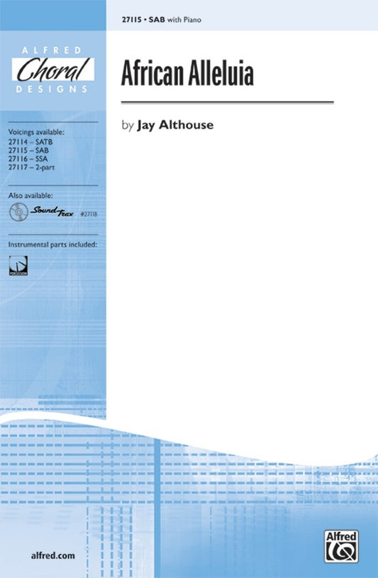 African Alleluia SAB Choral Sheet Music