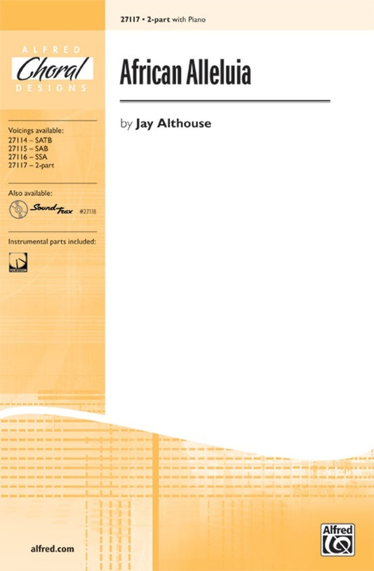 African Alleluia Sheet Music for SA Voices