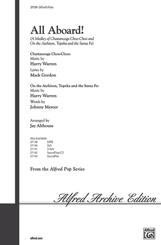 All Aboard Medley SAB Choral Sheet Music