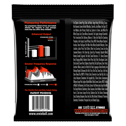 Ernie Ball Skinny Top Heavy Bottom Slinky Cobalt Electric Guitar Strings, 10-52 Gauge — view 2