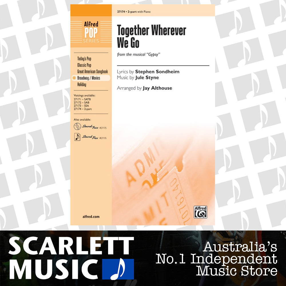 Together Wherever We Go 2 Pt/Pno Arr Althouse Choral Sheet Music — view 2