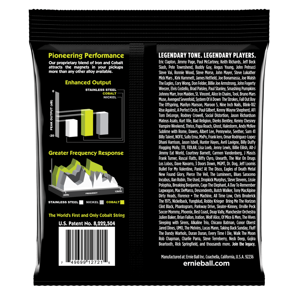 Ernie Ball Regular Slinky Cobalt Electric Guitar Strings, 10-46 gauge — view 2