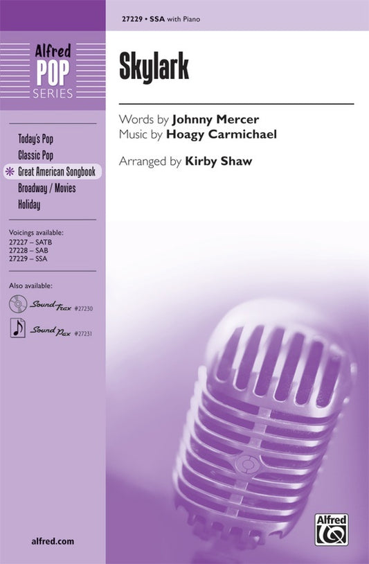 Skylark SSA Choral Sheet Music