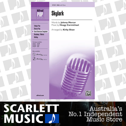 Skylark SSA Choral Sheet Music — view 2