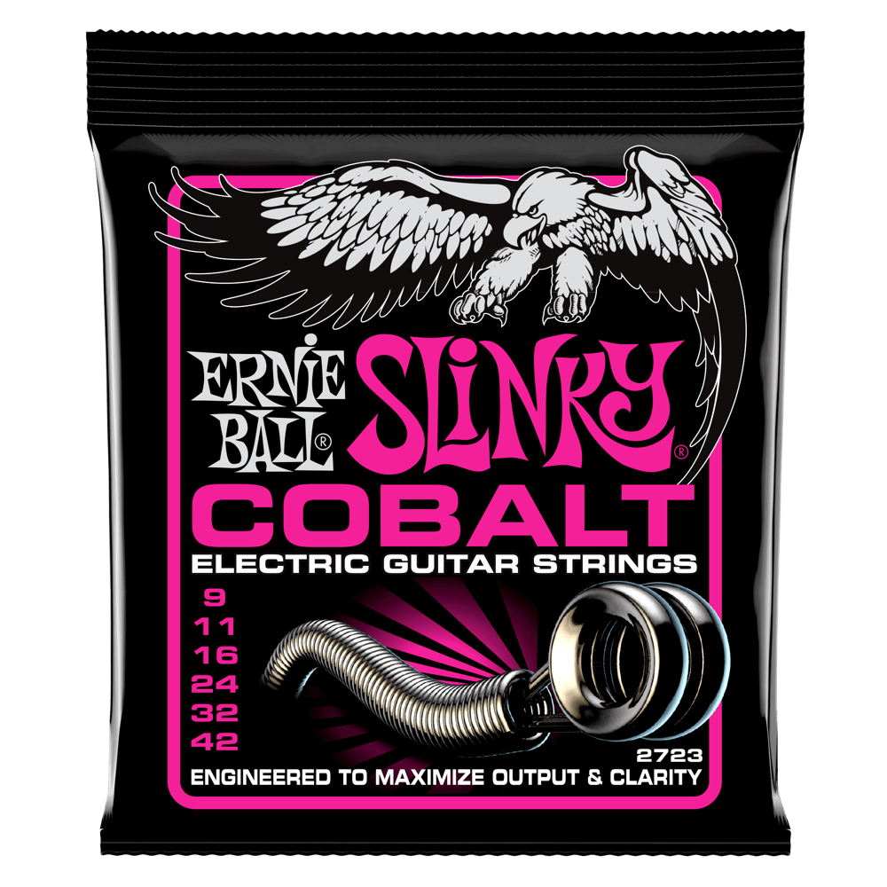 Ernie Ball Super Slinky Cobalt Electric Guitar Strings-9-42 Gauge