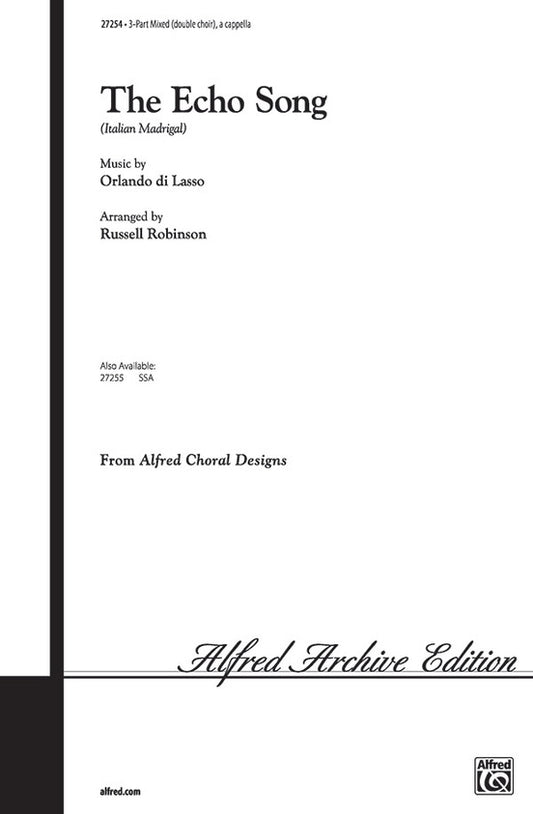 Echo Song SSA Double Choir Choral Sheet Music