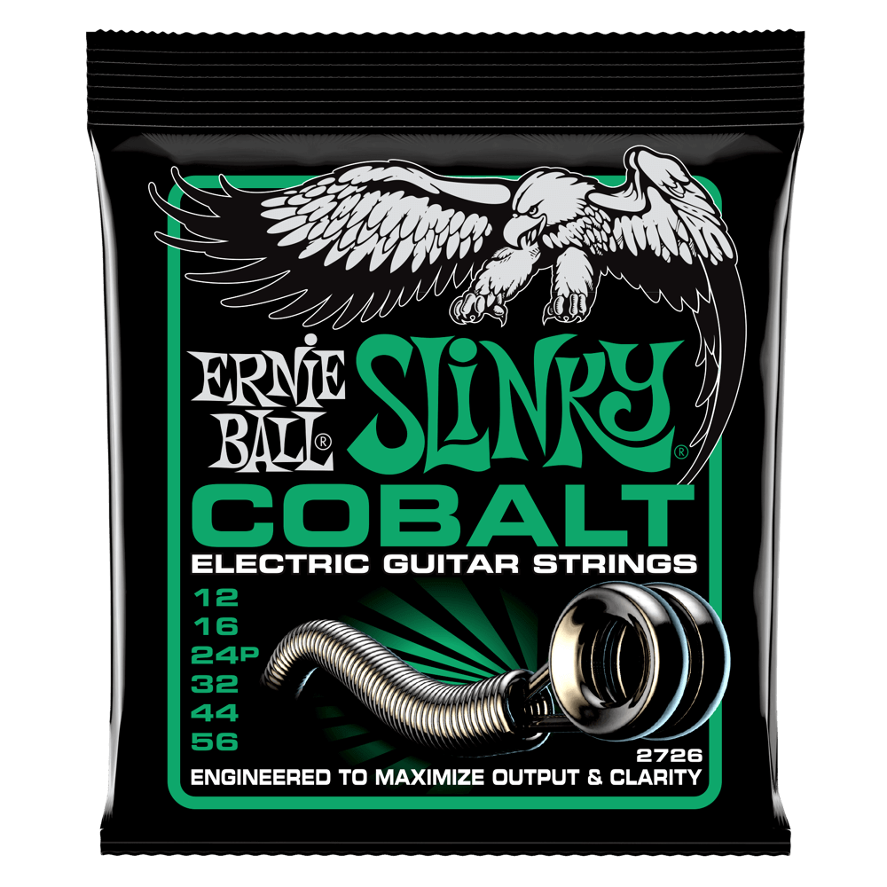 Ernie Ball Not Even Slinky Cobalt Electric Guitar Strings 12-56 Gauge
