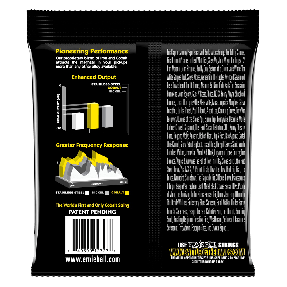 Ernie Ball Beefy Slinky Cobalt Electric Guitar Strings, 11-54 Gauge — view 2