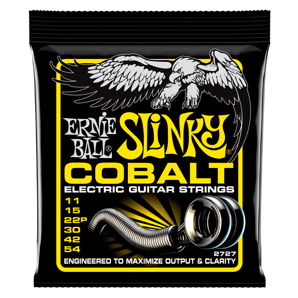 Ernie Ball Beefy Slinky Cobalt Electric Guitar Strings, 11-54 Gauge