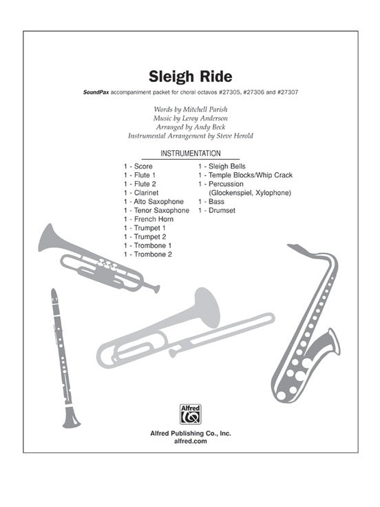 Sleigh Ride SoundPax Choral Accompaniment Sheet Music