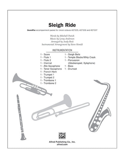 Sleigh Ride SoundPax Choral Accompaniment Sheet Music