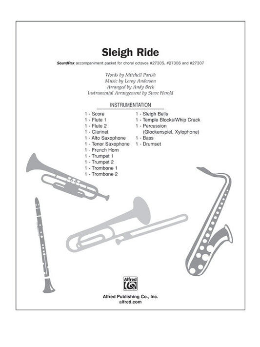 Sleigh Ride SoundPax Choral Accompaniment Sheet Music