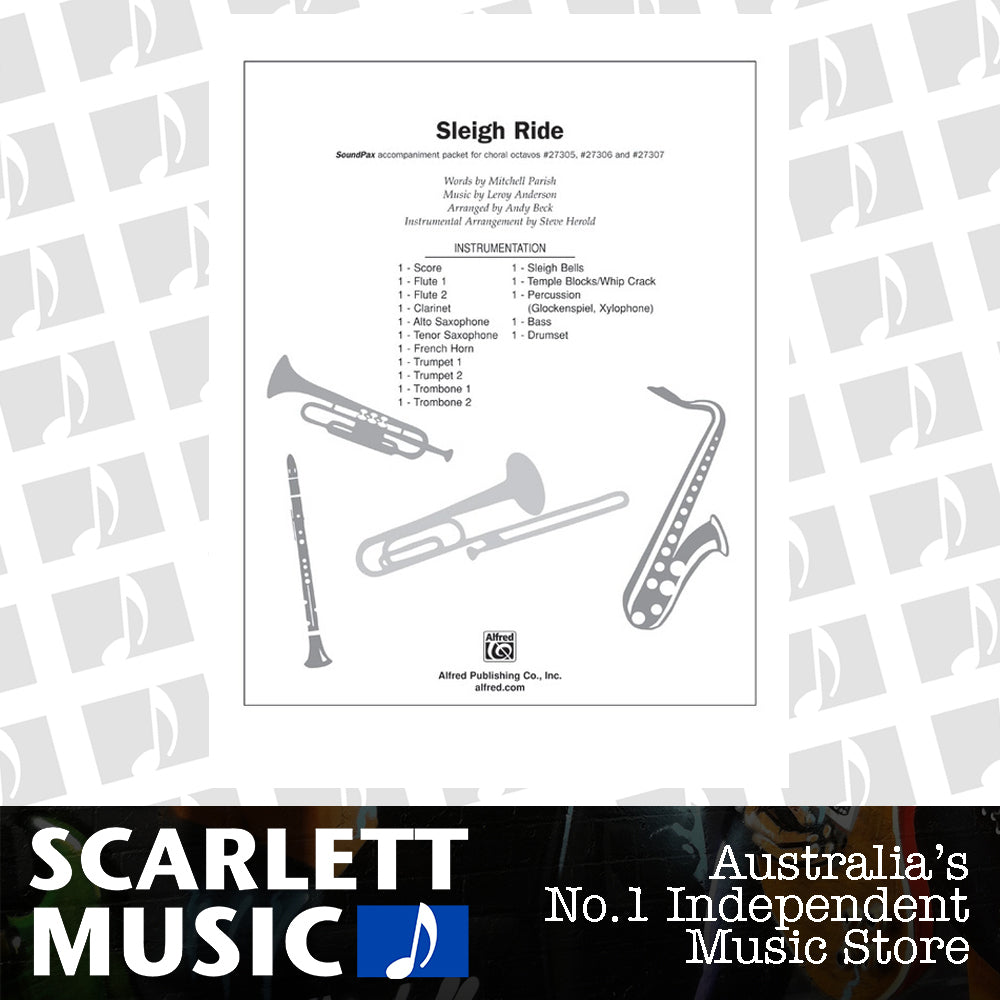 Sleigh Ride SoundPax Choral Accompaniment Sheet Music — view 2