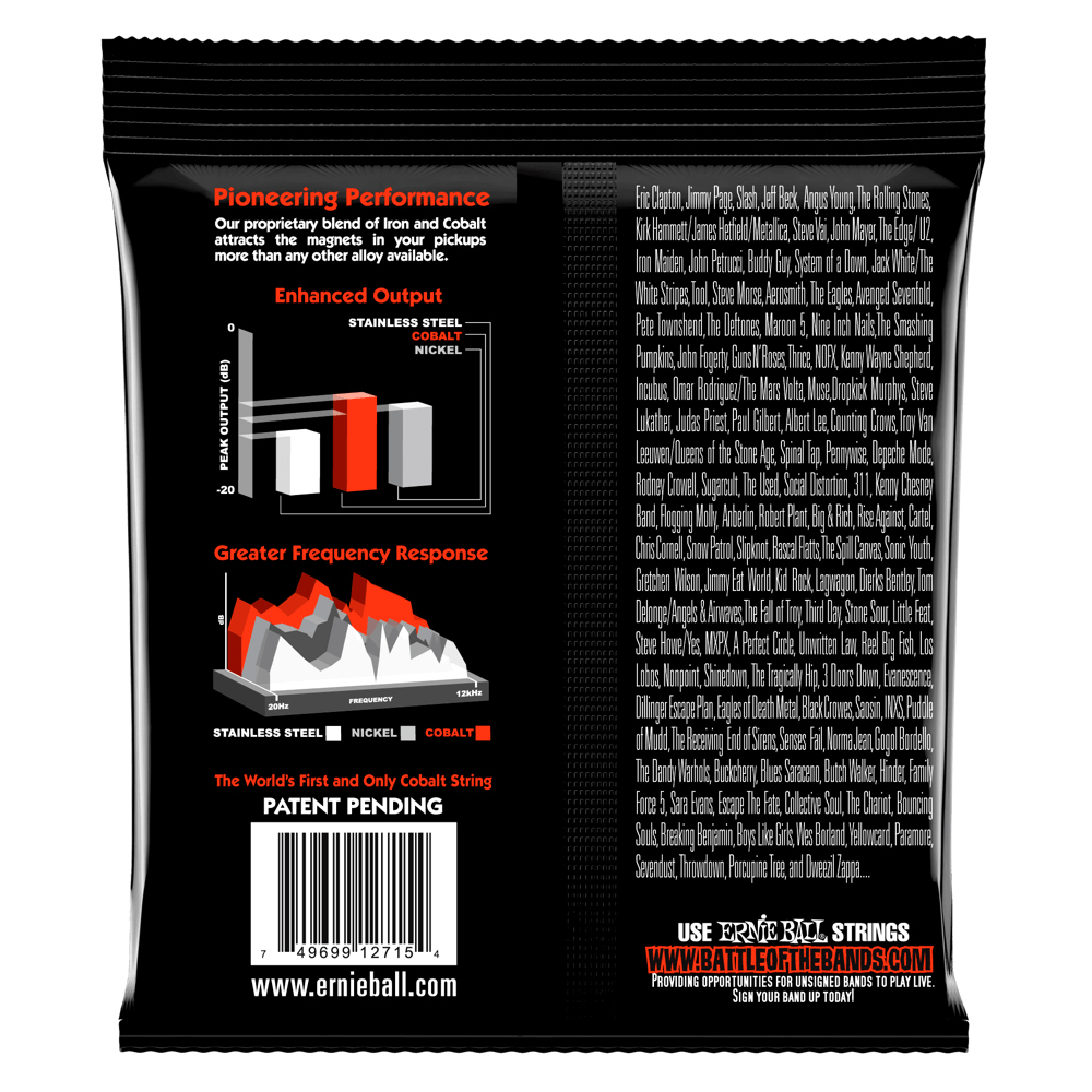Ernie Ball Skinny Top Heavy Bottom Slinky Cobalt 7-String Electric Guitar Strings — view 2