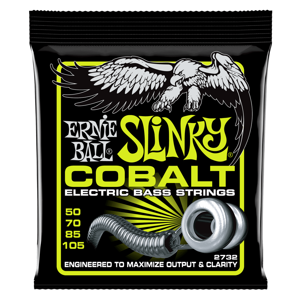 Ernie Ball Regular Slinky Cobalt Electric Bass Strings, 50-105 Gauge