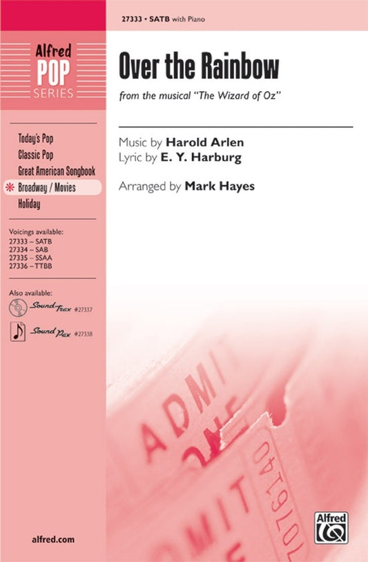 Over The Rainbow SATB Arlen / Hayes